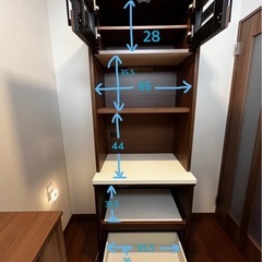 レンジボード、食器棚 の画像