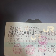 キャンセルになったので再掲載です。青春18きっぷ1回分