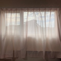 カーテン1枚ミラーレース1枚の画像