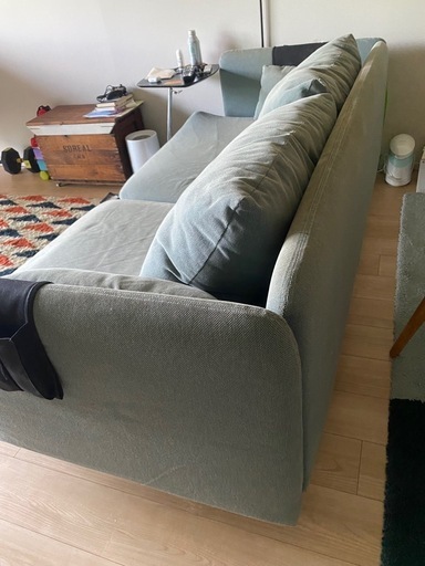 イケア　IKEA SODERHAMN ソーデルハムン 3人掛けソファ、ターコイズ