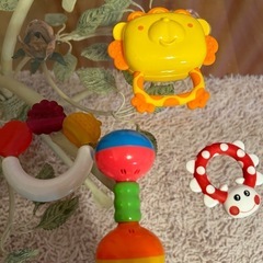 ガラガラ　ラトル　rattle  おもちゃセット 消毒済み　①