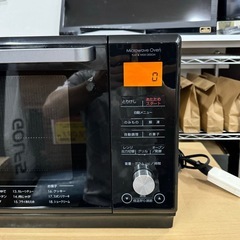 【超美品‼️】ニトリ 2019年製 25Lフラットオーブンレンジ 自動メニュー 角皿付き ブラック♪の画像