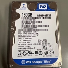 中古 HDD 160GB 2.5インチSATA