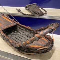 工芸品　舟型 花籠の画像