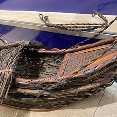 工芸品　舟型 花籠の画像