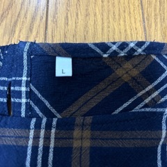 チェック　チュニックの画像