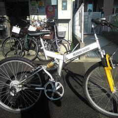 中古自転車３２３０　折り畳み　マウンテンバイク　２６インチ　３×...