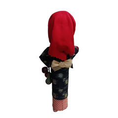 (中古)昭和レトロ ポーズ人形 りんご娘の画像