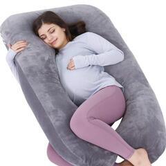 　　U字クッション　コットンカバー　抱き枕