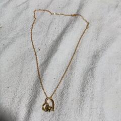 ᒍ→→→m23-1番--可愛い寝そべりパンダ ハートダイヤモンド K18GFゴールドペンダント誕生日プレゼント旅行初夏海祭連休ギフト国内発送の画像