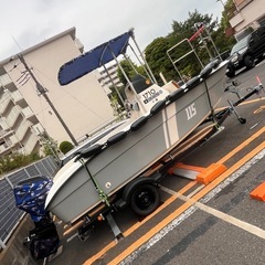 17ft ボートトレーラーセット の画像