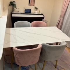 超激安出品中 Francfranc風 テーブルセット 4人掛け 美品 半年使用半額