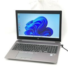 超高速M.2SSD フルHD 15.6型 HP Zbook 15 G6 高性能 モバイルワークステーション 中古美品 第9世代i7-9750H 32GB NVIDIA Windows11 Office