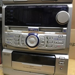シャープ MD/CDコンポ MD-X75（ジャンク）