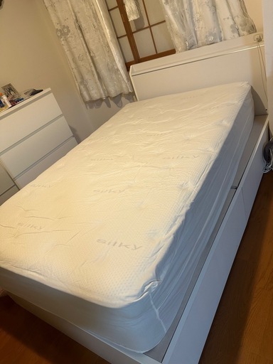 ニトリ セミダブル 収納付き ベット