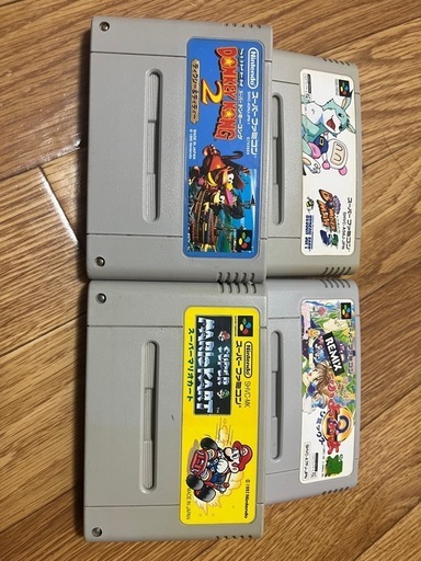懐かしのスーパーファミコンソフト4つセット