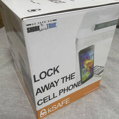 【純正品】Kitchen Safe タイムロックコンテナ (Mサイズ) スマホ・お菓子・その他禁欲タイムロックボックス (赤蓋+アクセスポート付き14cmクリアベース)の画像