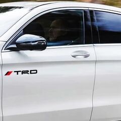 2枚セット TRD トヨタ TOYOTA ステッカー デカール 30cm サイド ウインドウ ブラック 黒 GRの画像