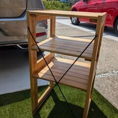 【あげます】木製棚　アイリスオーヤマ　ウッディラックの画像