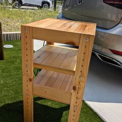 【あげます】木製棚　アイリスオーヤマ　ウッディラックの画像