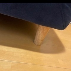 2人がけソファ　足脱着可能の画像