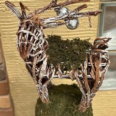 クリスマス用　トナカイのオブジェの画像