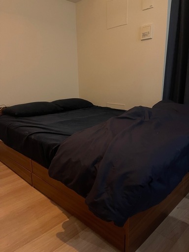 ダブルベット　マットレス付き