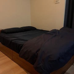 ダブルベット　マットレス付き