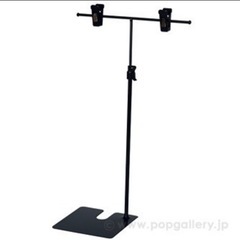 【取りに来て頂ける方】POPスタンドT型《黒》【まとめ買いお値引OK】
