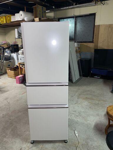 ★三菱  3ドア ノンフロン冷凍冷蔵庫 272L 自動製氷 真ん中野菜室 MR-CX27D-W 2019年製