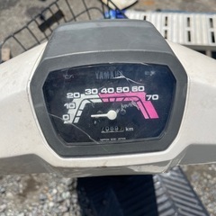 原付　ヤマハ　ペリカンジョグ27v 70km/hメーター　旧車の画像