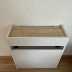 【配送可】ルーター、ケーブル収納ボックス　オークの画像