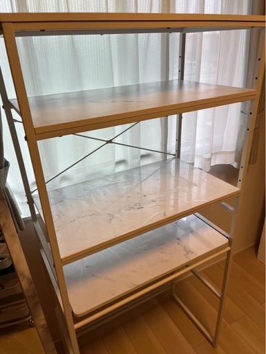 LOWYA  レンジ台　キッチンラック　大理石