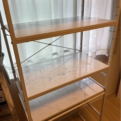 LOWYA  レンジ台　キッチンラック　大理石の画像