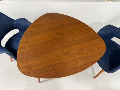 ダイニングテーブルとデニム風生地のおしゃれな椅子^ ^ダイニングテーブルセット