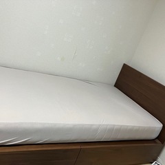 無印良品 木製ベッド マットレス ウォールナット