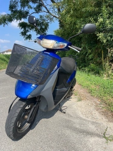 スズキ レッツ2 CA1PA 前カゴ､サイドスタンド付き　バッテリー新品！