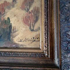 油絵　富士山　1936  kosuge　大型額サイズ約68cm×61cmの画像