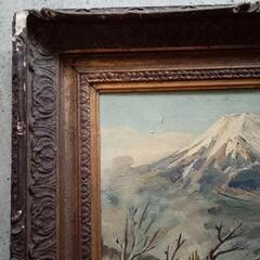 油絵　富士山　1936  kosuge　大型額サイズ約68cm×61cmの画像