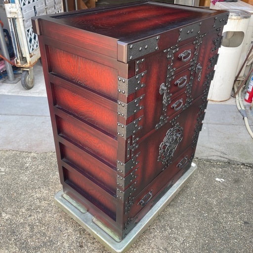 仙台箪笥 からくり タンス 船箪笥 レトロ 仕掛け 中古品 貴重品収納 隠し収納 ロマン