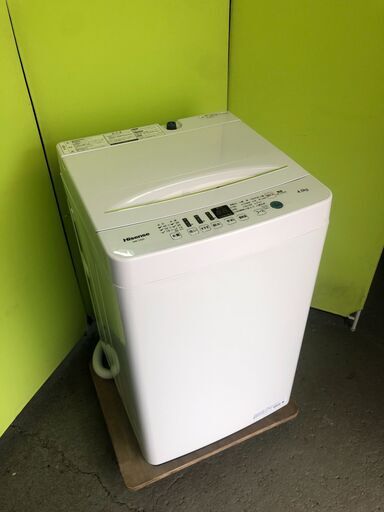 (商談中)洗濯機4.5ｋ　2021年製　ハイセンス　HW-T45D　動作確認済み