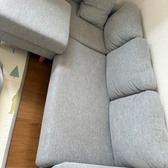 3人掛ソファ オットマン付き