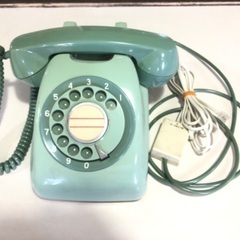 昭和レトロ　卓上電話機　600-A2(G) モジュラーコード付き...