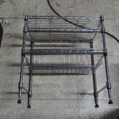 メタルラック、スライド棚、高さお好みに出来ます、４５ｘ３５ｘ５０の画像