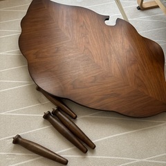 葉っぱ おちば 葉っぱ型 コタツ 　こたつテーブル　　の画像