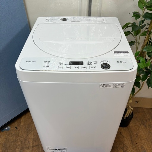 I587 ? 2021年製の美品♪ SHARP 洗濯機 （5.5㎏） ⭐ 動作確認済 ⭐ クリーニング済