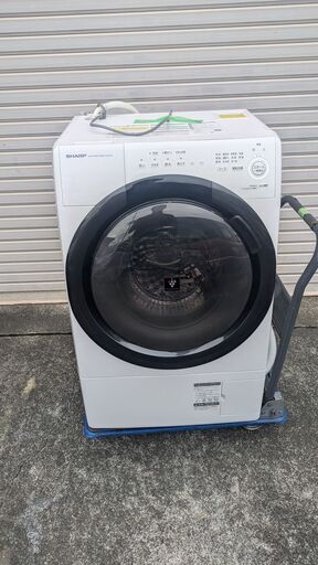 ドラム式洗濯機　美品　シャープ　ES-S7G-WR 幅640×奥600×高1039　2022年製①