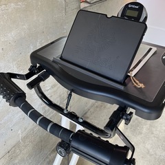 FitDesk フィットデスク テーブル付き 折りたたみ FDX 3.0フィットネスバイク デスク付き エアロバイク ダイエット エクササイズの画像