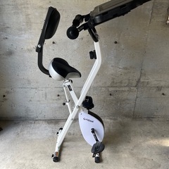 FitDesk フィットデスク テーブル付き 折りたたみ FDX 3.0フィットネスバイク デスク付き エアロバイク ダイエット エクササイズの画像