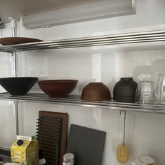 つっぱり棚2段 幅90cmの画像